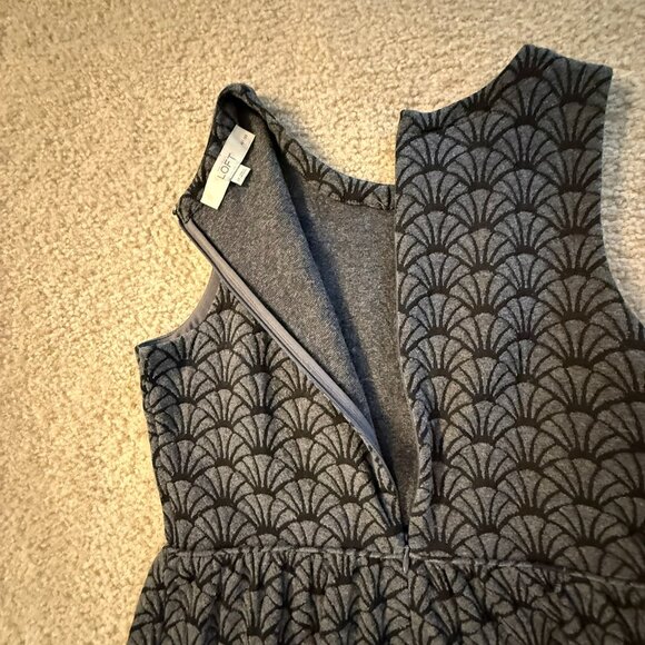 Loft sleeveless dress, 2P, charcoal/black - Picture 6 of 8